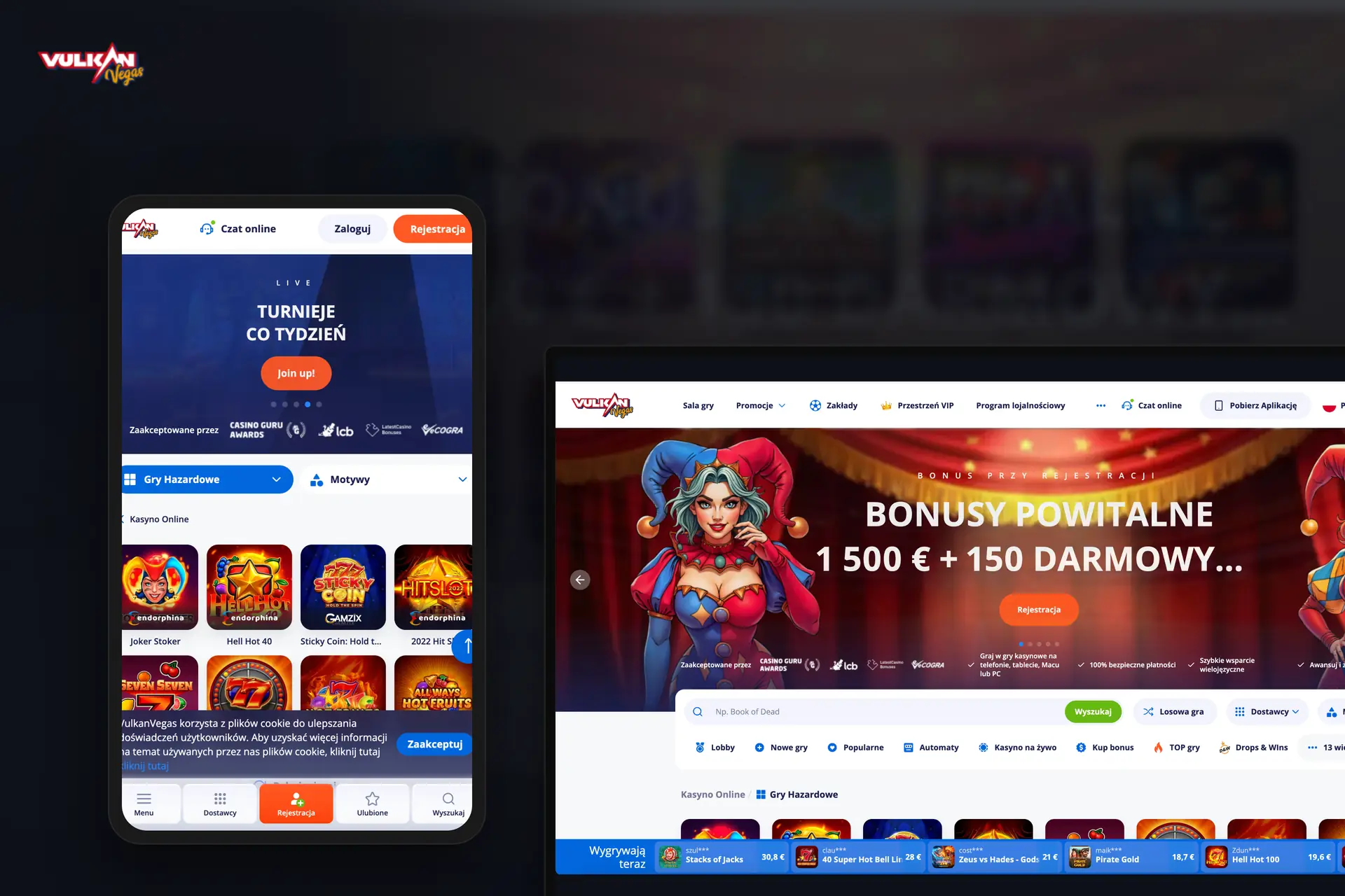 Vulkan Vegas Casino — strona główna